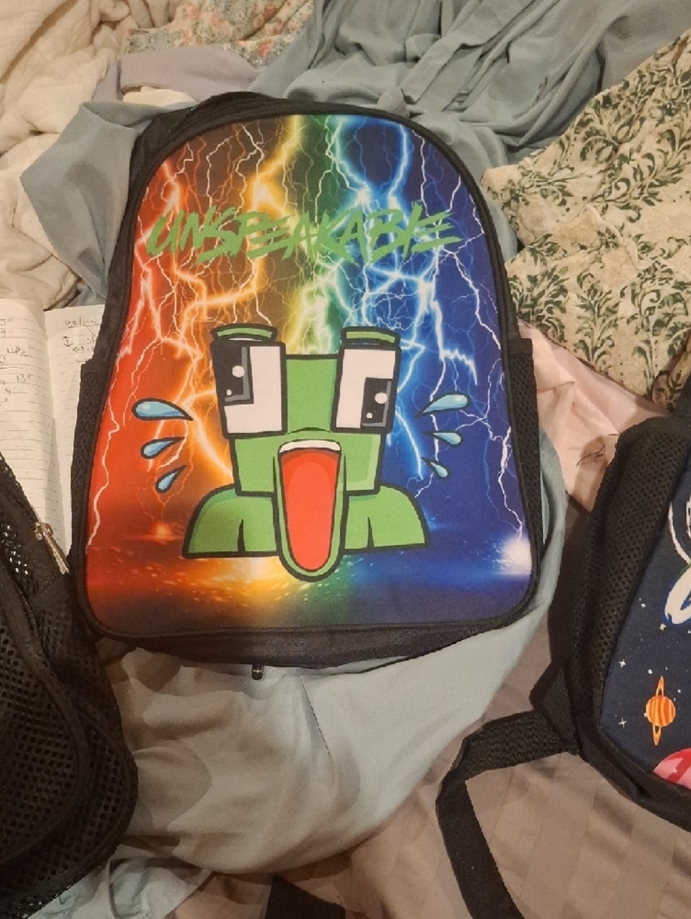 Backpacks -Unspeakable Kids Backpack - Multicolor Lightning Design - Picture 11 of 12